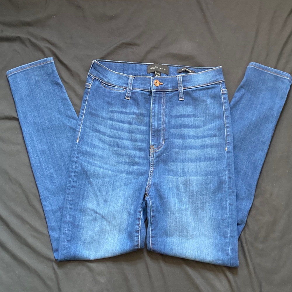 Kendall + Kylie The Skyscraper High Waisted Skinny Blue Jeans Size 9/29